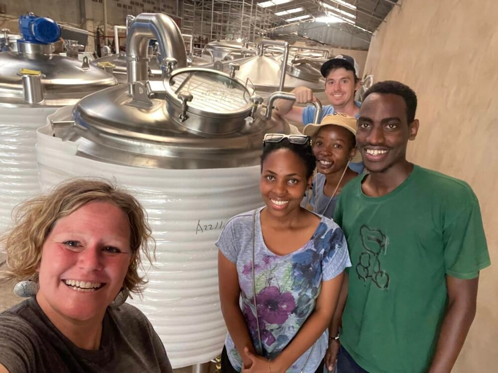 10HL customzied beer brewery equipment arrived at Rwanda 6 e1766221164622