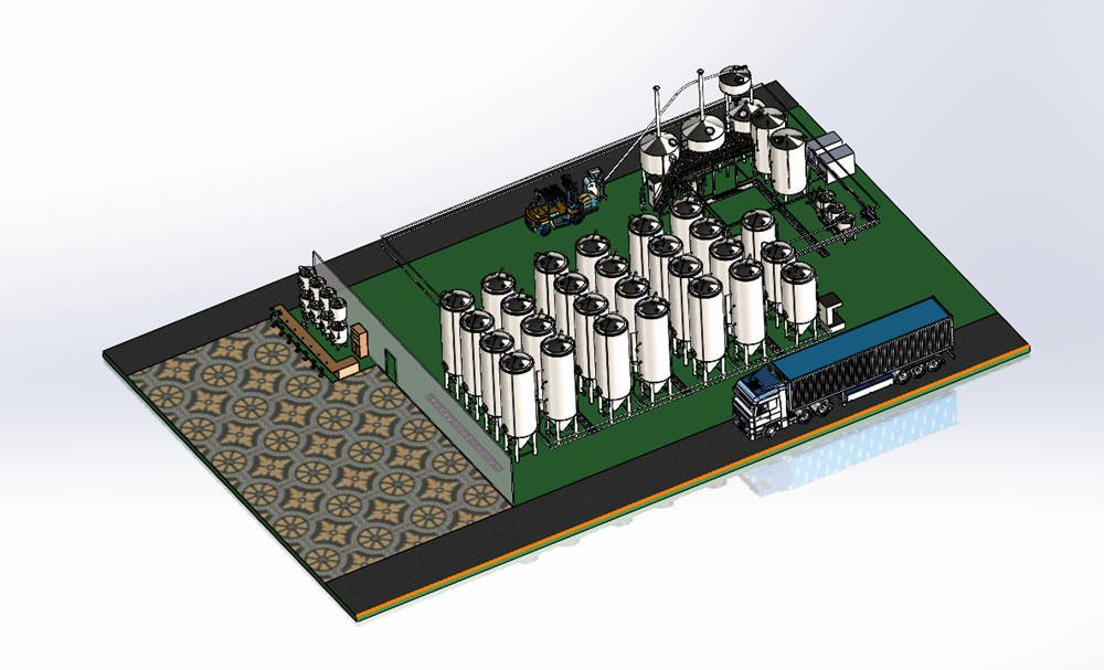 5000L brewery equipment project for Cerveza Canita in the Dominican Republic