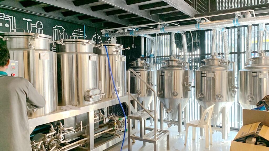 200L brewery equipment layout