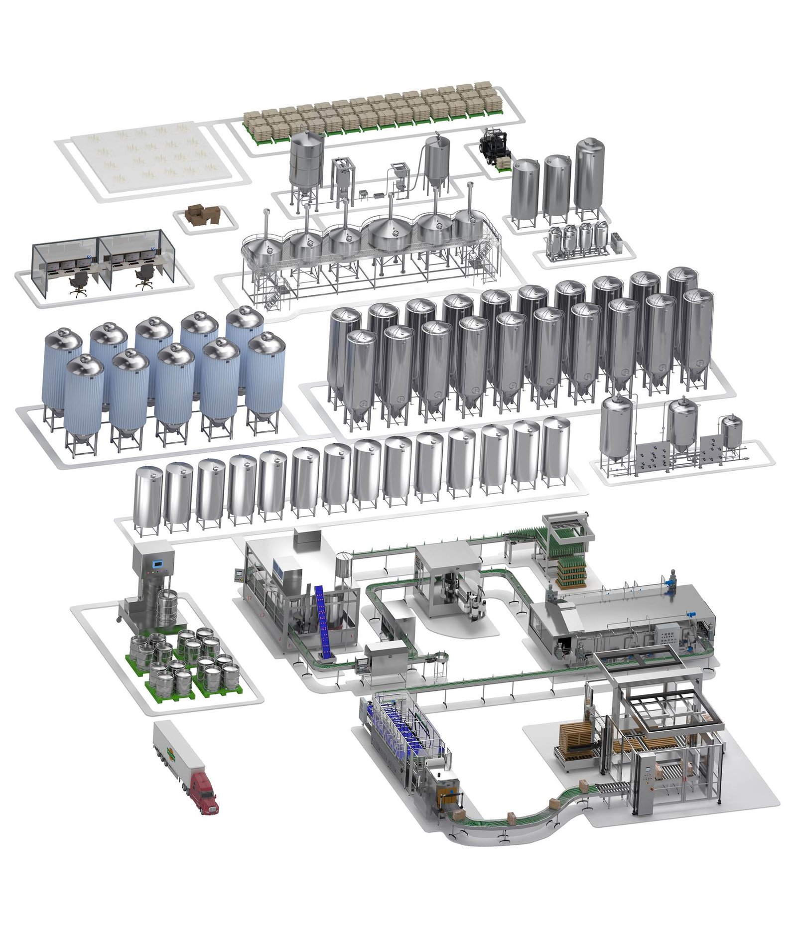 Proven 60,000hl per Year Commercial Brewery Equipment--The Popular 3KL Batch Turnkey Solution