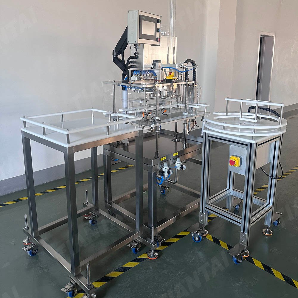 Máquina automática de llenado y cierre de latas de 1 estación 