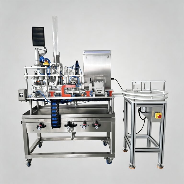 Máquina automática de llenado y cierre de latas de 2 estaciones