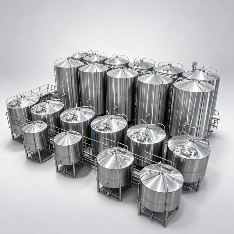 Equipo para la elaboración de kombucha de 5000 L